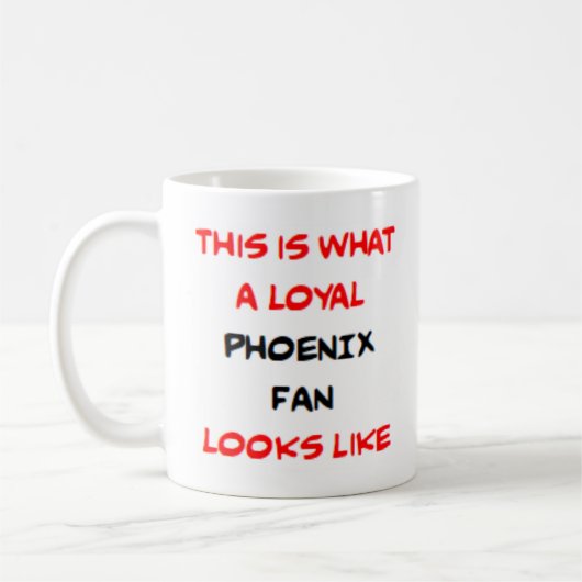 phoenix fan, loyal コーヒーマグカップ (左)