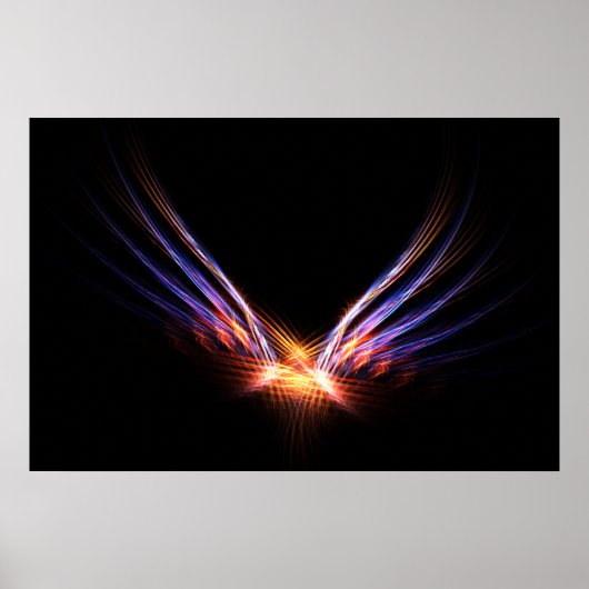 Phoenix Fire Bird Print ポスター (正面)