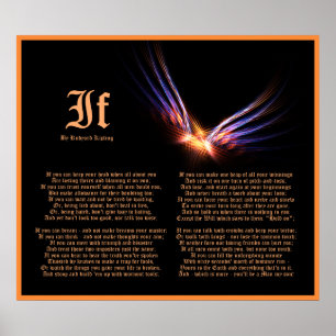 Phoenix FirebirdもしプリントとRudyard Kiplingによる ポスター