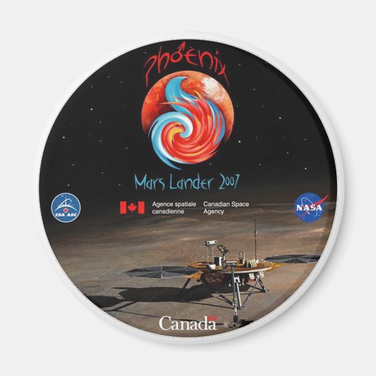Phoenix Mission Patch CSA マグネット (正面)