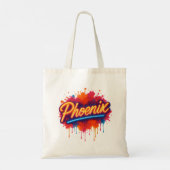 Phoenix Neon Graffiti – Retro Street Art Glow Mug トートバッグ (裏面)