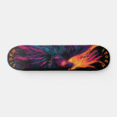 Phoenix Neon Graffiti Street Art – Limited Edition スケートボード (横)