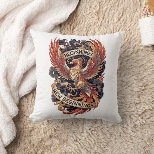 Phoenix New Year T-Shirt, Premium Mythology クッション (ブランケット)