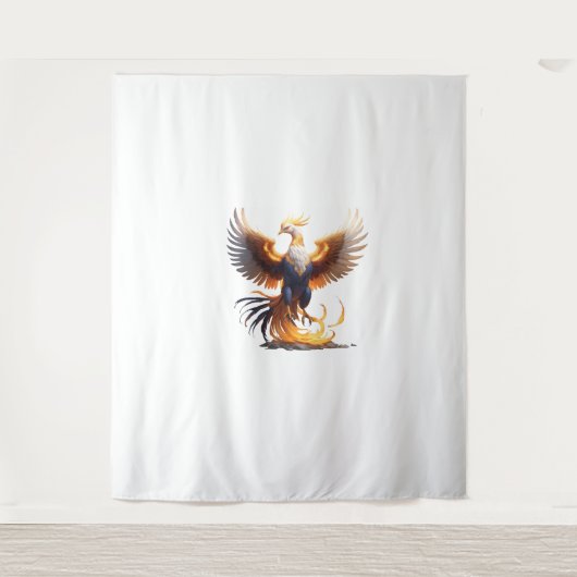 Phoenix Rise Hoodie 🔥 Mythical Fire Bird Sweatshi タペストリー (正面)