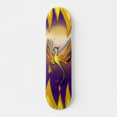 Phoenix Rise – Minimal Flame Skateboard スケートボード (正面)