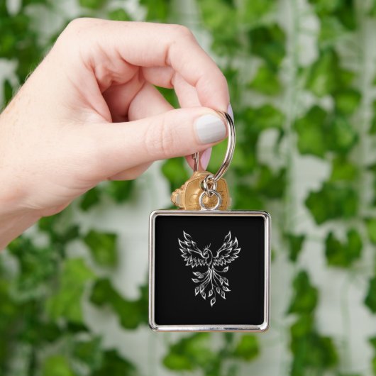 Phoenix Rises on Black キーホルダー (手)