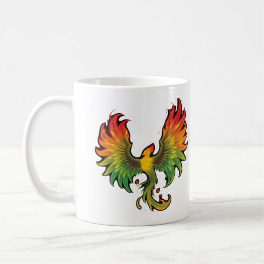 Phoenix Rising – Ein Design voller Kraft コーヒーマグカップ (左)