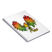 Phoenix Rising – Ein Design voller Kraft und Wiede ノートブック (右側)