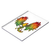 Phoenix Rising – Ein Design voller Kraft und Wiede ノートブック (左側)