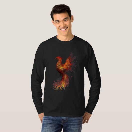 Phoenix Rising From Ashes Resurrection Rebirth New Tシャツ (正面フル)