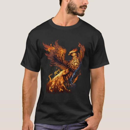 Phoenix Rising From Ashes Resurrection Rebirth New Tシャツ (正面)