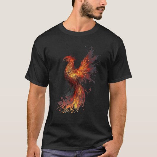Phoenix Rising From Ashes Resurrection Rebirth New Tシャツ (正面)
