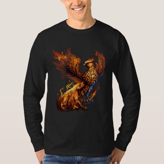 Phoenix Rising From Ashes Resurrection Rebirth New Tシャツ (正面)