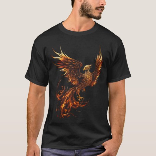 Phoenix Rising From Ashes Resurrection Rebirth New Tシャツ (正面)