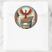 Phoenix Rising from the Dumpster Fire Ashes        ラウンドシール (バッグ)