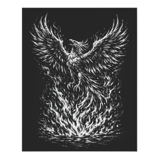 Phoenix Rising From the Flames by BurnsInHell ポスター (正面)