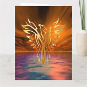 Phoenix Rising Greeting Card カード (裏面)