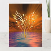 Phoenix Rising Greeting Card カード (正面)
