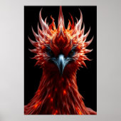 🔥 Phoenix Rising - Majestic Fire Bird Fantasy Art ポスター (正面)