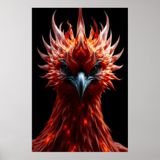🔥 Phoenix Rising - Majestic Fire Bird Fantasy Art ポスター
