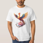 Phoenix Rising – Symbol of Strength and Renewal Tシャツ (正面)
