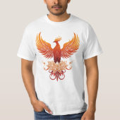 Phoenix Rising – Symbol of Strength and Renewal Tシャツ (正面)