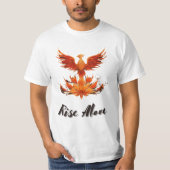 Phoenix Rising – Symbol of Strength and Renewal   Tシャツ (正面)