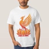 Phoenix Rising – Symbol of Strength and Renewal Tシャツ (正面)