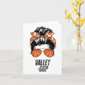 Phoenix Sketll Valley -oop Messy Bun Sun Sketll Fa カード (黄色い花)