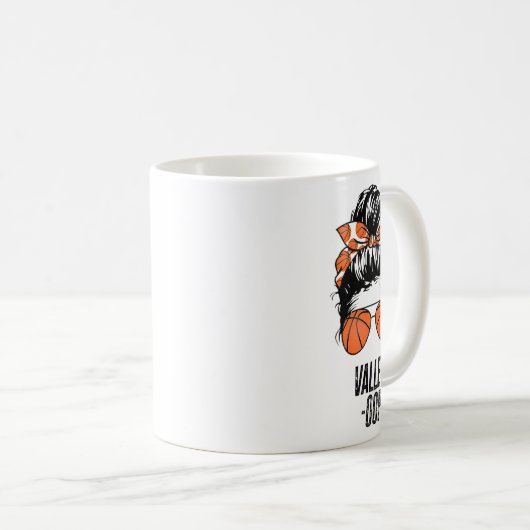 Phoenix Sketll Valley -oop Messy Bun Sun Sketll Fa コーヒーマグカップ (正面右)