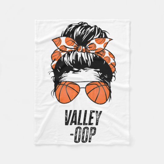 Phoenix Sketll Valley -oop Messy Bun Sun Sketll Fa フリースブランケット (正面)