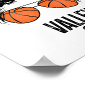 Phoenix Sketll Valley -oop Messy Bun Sun Sketll Fa ポスター (角)