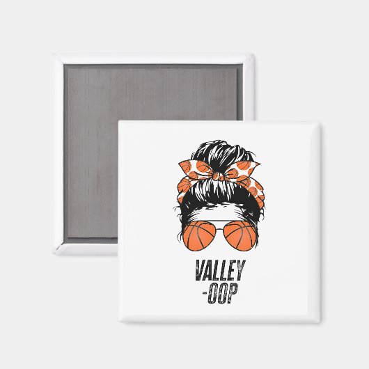 Phoenix Sketll Valley -oop Messy Bun Sun Sketll Fa マグネット (正面/裏面)