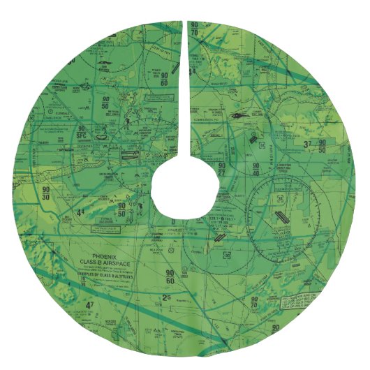 Phoenix TACチャート ブラッシュドポリエステルツリースカート (正面)