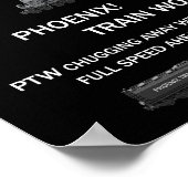 Phoenix Train Works Motto Poster ポスター (角)