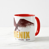 Phoenix Vingate Graphic マグカップ (正面右)