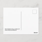 Phone Box, London UKポストカード ポストカード (裏面)