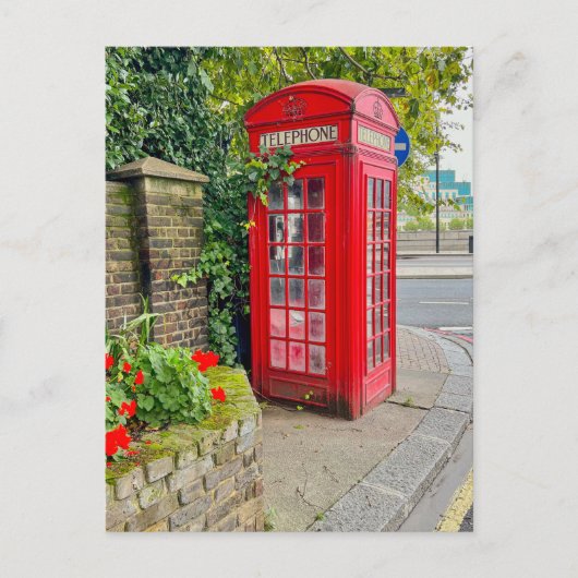 Phone Box, London UKポストカード ポストカード (正面)