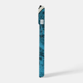 Phone Case "ウッドターコイズ"  iPhone 15ケース (左側面)