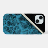Phone Case "ウッドターコイズ"  iPhone 15ケース (裏面横)