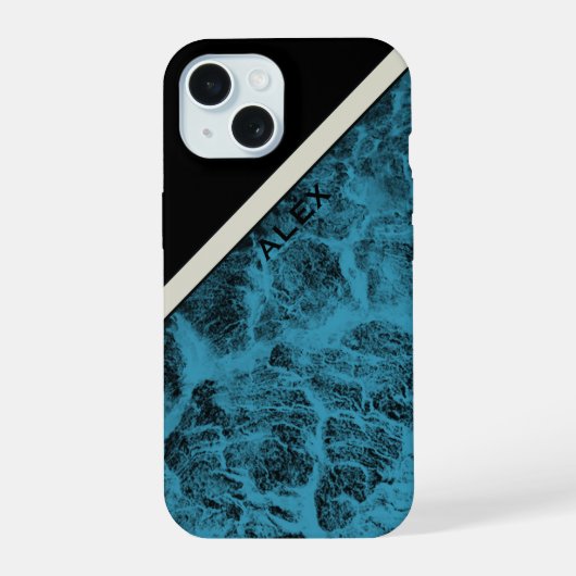Phone Case "ウッドターコイズ"  iPhone 15ケース (裏面)