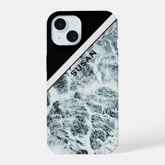 Phone Case "木製ホワイト" iPhone 15ケース (裏面)