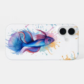 Phone case - 水彩画シリーズ: ベタ iPhone 16ケース (裏面横)