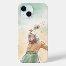 Phone Case | 花を持つ女の子