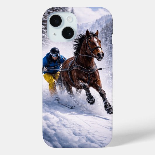 Phone Case 15| エレクトロニクス | 冬の馬 Case-Mate iPhoneケース (裏面)