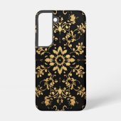 Phone case black yellow pattern style  samsung galaxyケース (裏面)