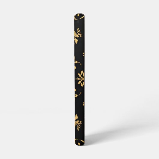 Phone case black yellow pattern style  samsung galaxyケース (左側面)