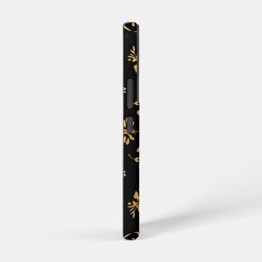 Phone case black yellow pattern style  samsung galaxyケース (右側面)