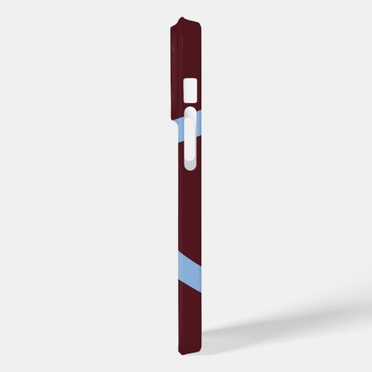 Phone Case – Blue Lines on Burgundy Case-Mate iPhoneケース (裏面 / 左)