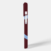 Phone Case – Blue Lines on Burgundy Case-Mate iPhoneケース (裏面 / 左)